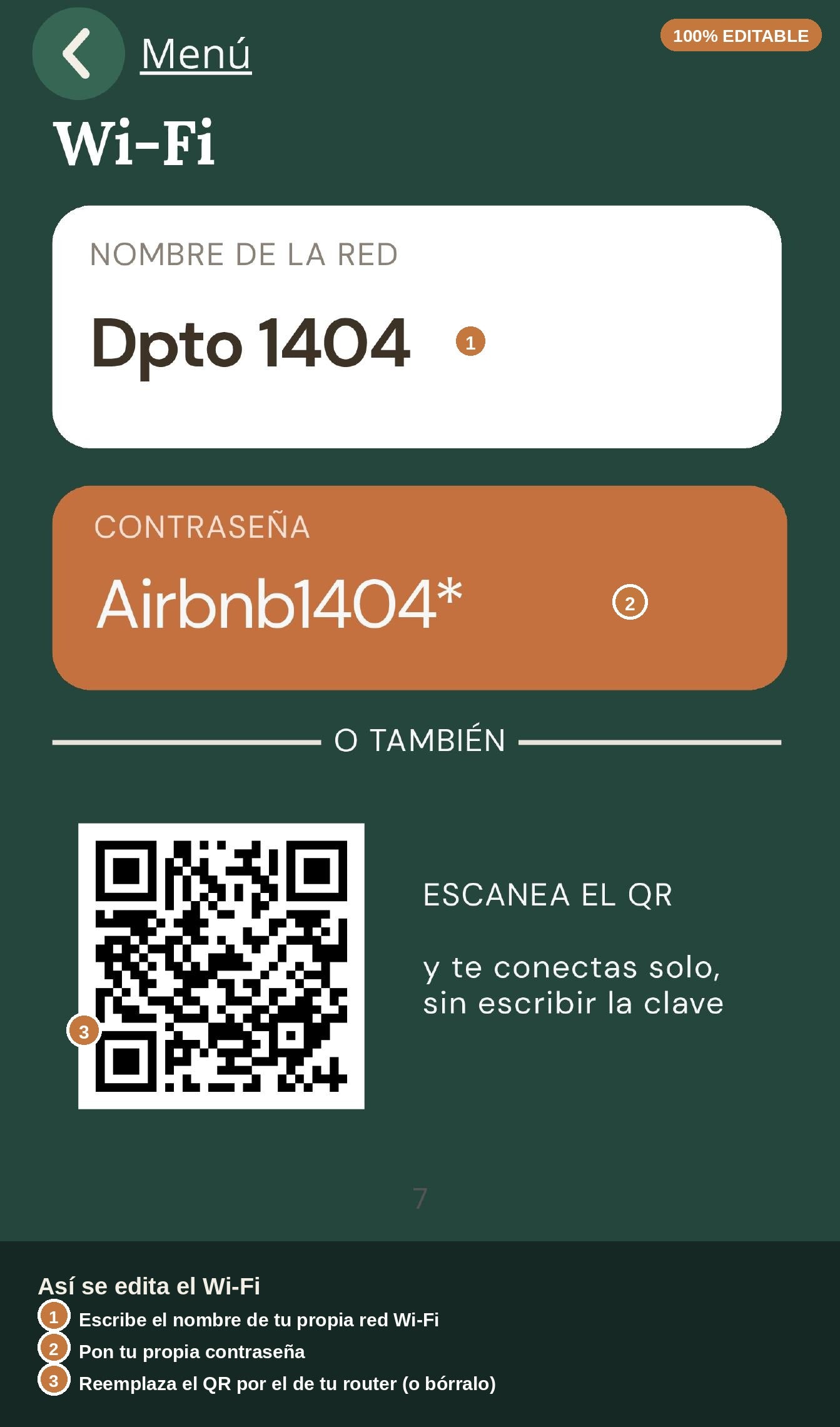 Kit Editable — Bienvenida Digital para tu Airbnb
