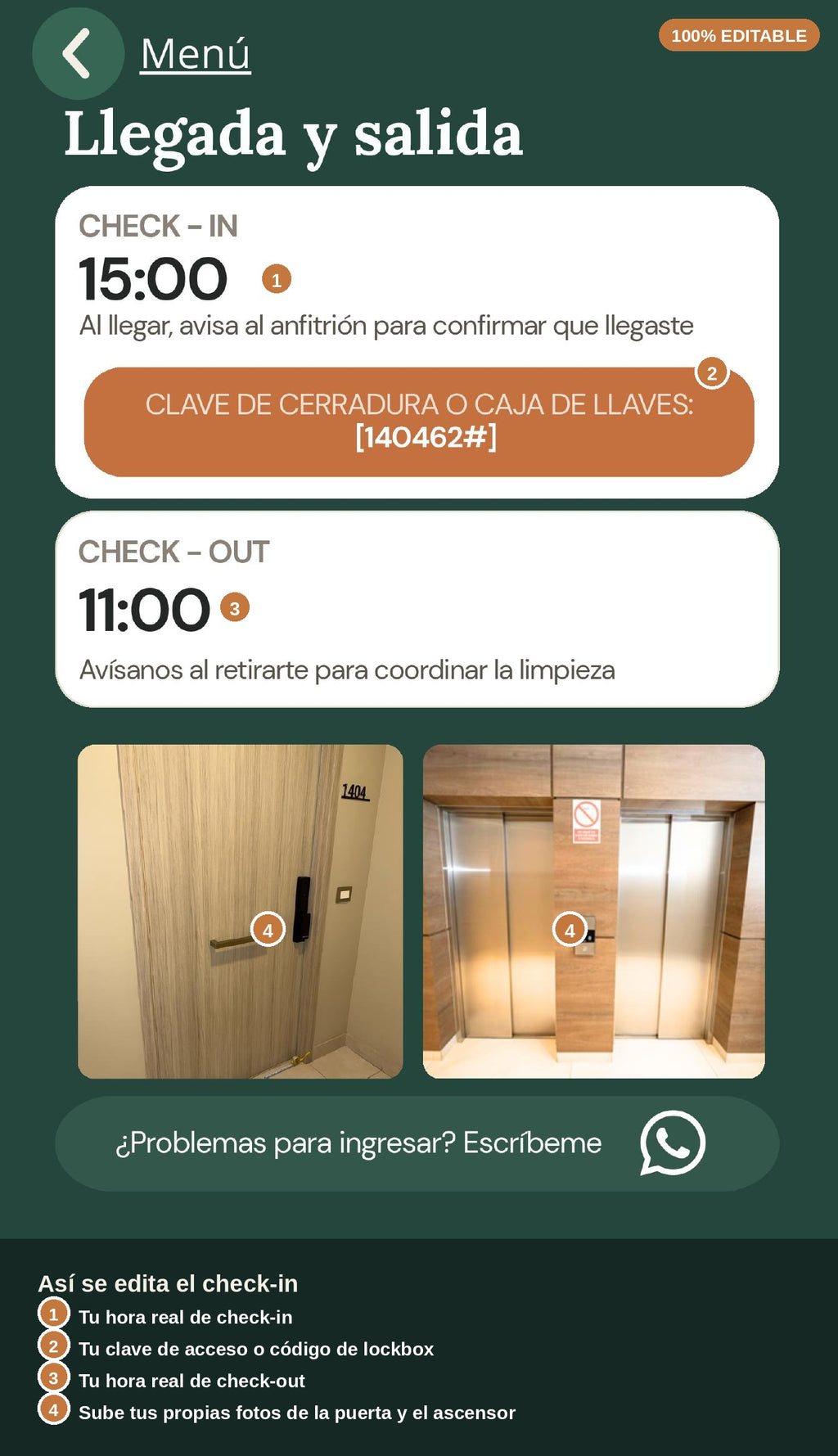 Kit Editable — Bienvenida Digital para tu Airbnb