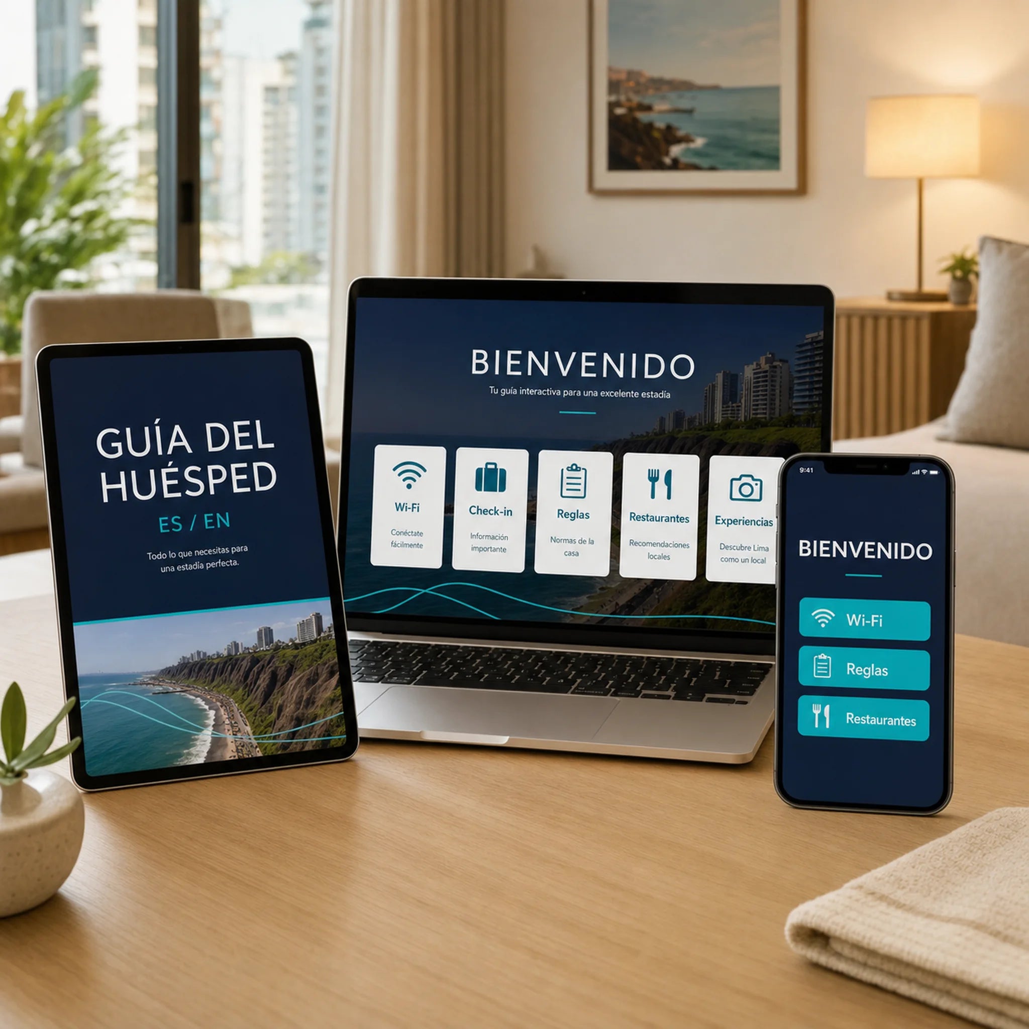Kit Editable — Bienvenida Digital para tu Airbnb